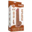 Фаллоимитатор Sliding-Skin Dual Layer Dong 8 с маленькой мошонкой, светло-коричневый - Фото №14
