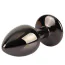 Анальная пробка с радужным кристаллом Matrix Mont Tungsten Black Gem Metal Plug S, черная - Фото №3