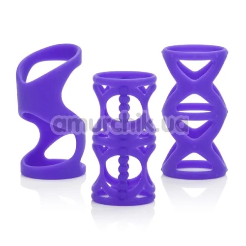 Набір насадок Posh Silicone Lover's Cages, фіолетовий - Фото №1