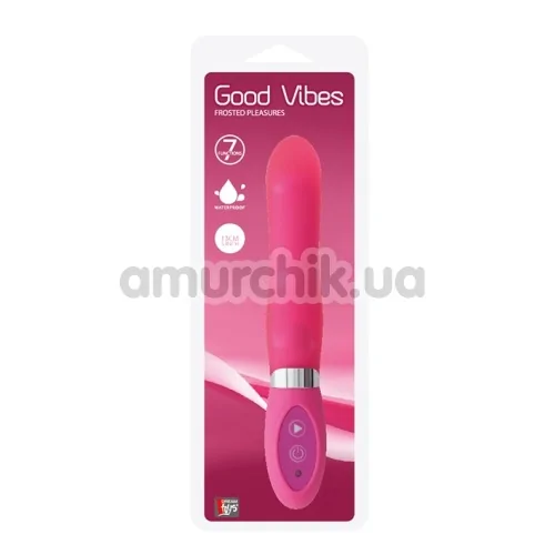 Вібратор Good Vibes Frosted Pleasures, рожевий