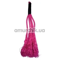 Плеть Brutal Pink Rope Whip, розовая - Фото №1