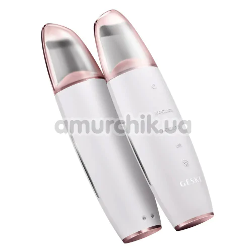 Микротоковый скрабер для кожи лица Geske MicroCurrent Skin Scrubber & Blackhead Remover 9 in 1, кремовый
