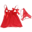 Комплект Star Night Bow-Knot Hollow Out Babydoll Set, красный: пеньюар + трусики - Фото №8