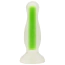 Анальна пробка Alume Glow In The Dark Silicone Plug S, зелена - Фото №1