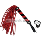 Флогер DS Fetish Leather Flogger M, червоно-чорний - Фото №1