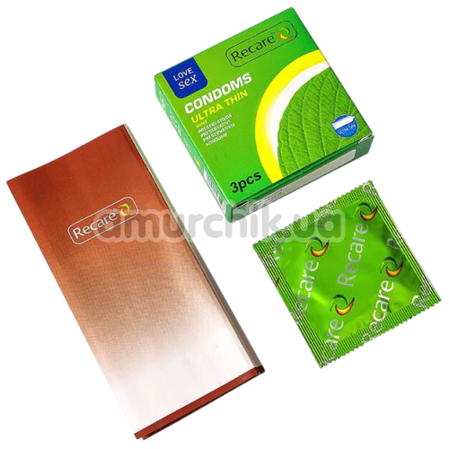 Recare Ultra Thin Mint - м'ята, 3 шт