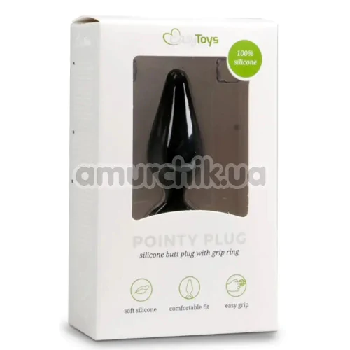 Анальна пробка Easy Toys Pointy Plug M, чорна