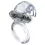 Эрекционное кольцо c вибрацией Boss Series Rabbit Vibro Cock Ring, прозрачное - Фото №1