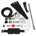 Бондажный набор Lockink Sevanda Bondage & Restraints Set, черный - Фото №1