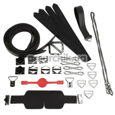 Бондажный набор Lockink Sevanda Bondage & Restraints Set, черный - Фото №1
