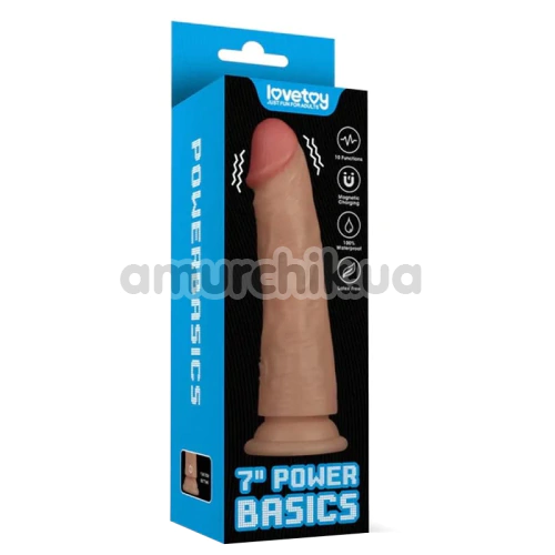 Вибратор 7 Inch Power Basics, телесный