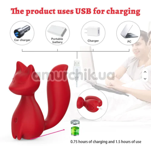 Вибратор Odeco Every Night Toys Doris, красный