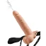 Полый страпон с эякуляцией Fetish Fantasy Series Hollow Squirting StrapOn with Balls, телесный - Фото №3