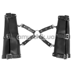 Фиксаторы для рук Candy Hero HC11B Leather, черные - Фото №1