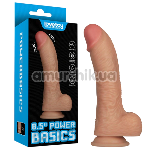 Вибратор Power Basics 8.5, телесный