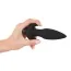 Анальная пробка с вибрацией Black Velvets Remote Controlled Butt Plug, черная - Фото №2
