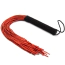 Флоггер DS Fetish Rope Flogger, красно-чёрный - Фото №4