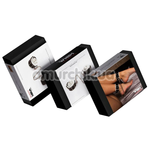 Фиксаторы для ног Whips Collection Chain Ancle Cuffs, черно-белые