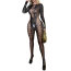 Комбінезон Star Night Leopard Net Bodystocking, чорний - Фото №7