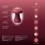 Кліторальний вібратор Sweet Em Velvet Lure Mushroom, бордовий - Фото №7