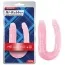 Двухконечный фаллоимитатор Hi-Rubber Born To Create Pleasure 13, розовый - Фото №3
