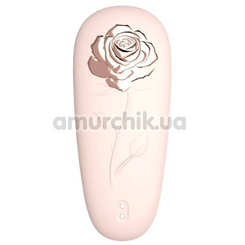 Кліторальний вібратор з пульсацією Kissen Rosebud, світло-рожевий