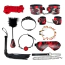 Бондажний набір DS Fetish Lanwan Restraints Kit, чорно-червоний - Фото №1