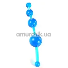 Анальные бусы New Jelly Thai Beads голубые - Фото №1