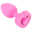 Анальна пробка з вібрацією B-Vibe Vibrating Heart S/M, рожева - Фото №3