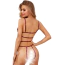 Комплект Star Night Summer Garden Lingerie Set, бордовый: бюстгальтер + трусики-стринги + пояс для чулок - Фото №2
