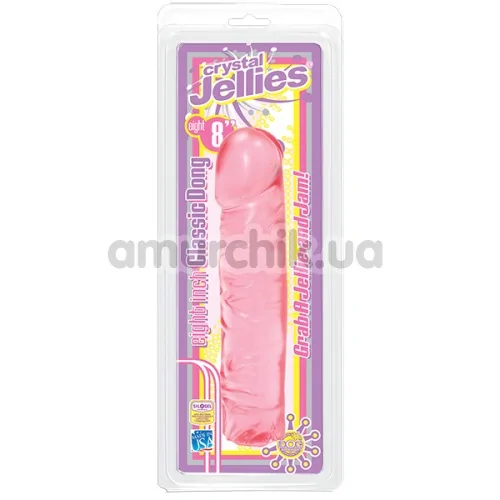 Фаллоимитатор Crystal Jellies, 19 см розовый