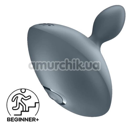 Анальная пробка с вибрацией Satisfyer Booty Absolute Beginners 4, серая