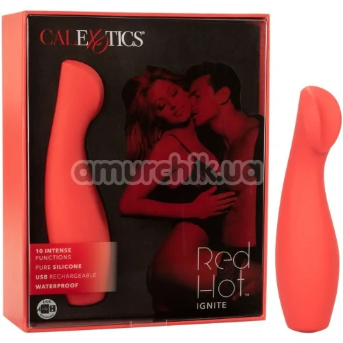Клиторальный вибратор Red Hot Ignite, красный