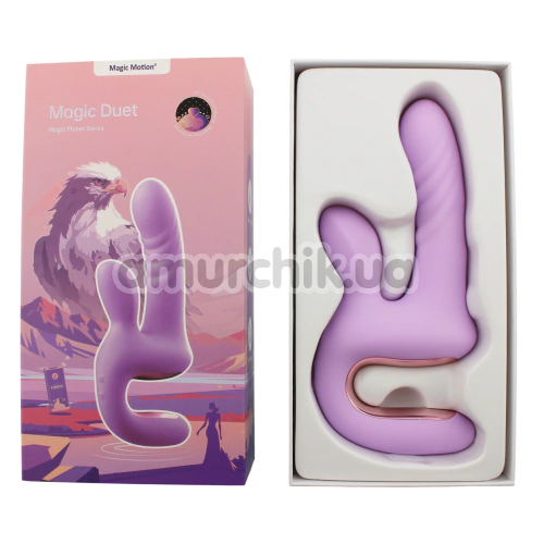 Вибратор с толчками Magic Motion Magic Duet, фиолетовый