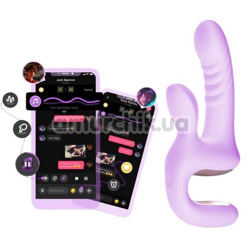 Вибратор с толчками Magic Motion Magic Duet, фиолетовый