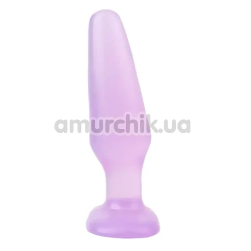 Анальна пробка Hi-Rubber Beginner's Rock Plug, фіолетова
