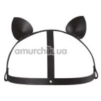 Маска Кошечки Bijoux Indiscrets Maze Head Harness With Cat Ears, черная - Фото №1