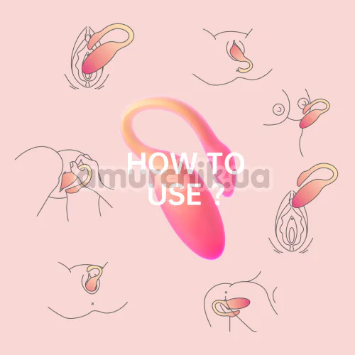 Вибратор Magic Motion Magic Flamingo Max, оранжево-розовый