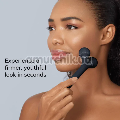 Ультразвуковий масажер для обличчя Geske Sonic Facial Roller 4 in 1, чорний
