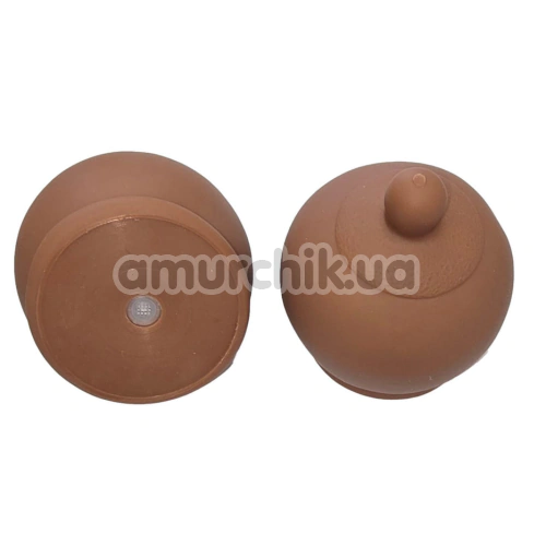Игрушка-пищалка в виде груди Diverty Sex Boobs, коричневая