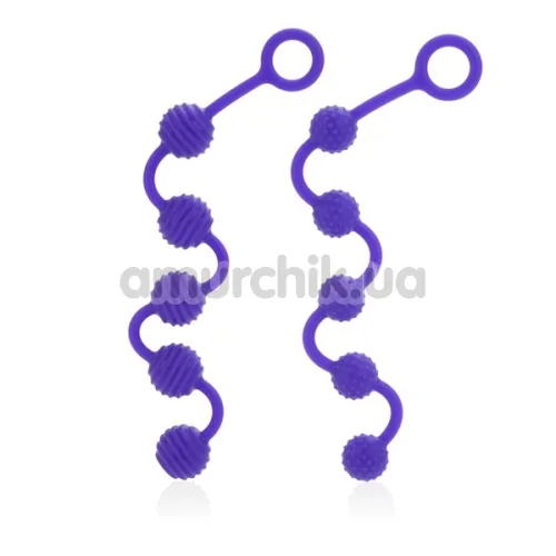 Набор анальных цепочек Posh Silicone “O” Beads, фиолетовый