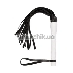 Батіг VIP Leather Flogger, білий - Фото №1