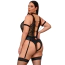 Боді з фіксаторами для рук Star Night Bodysuit With Cuffs, чорне - Фото №9