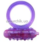 Віброкільце Silicone Soft Cock Ring Vibro фіолетове - Фото №1