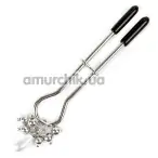 Затискач для клітора Art of Sex Clit Clamp Pearl Drop, срібний - Фото №1