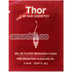 Збуджуючий гель із зігріваючим ефектом Thor, 2 мл - Фото №1