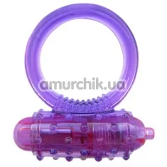 Виброкольцо Silicone Soft Cock Ring Vibro фиолетовое - Фото №1