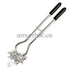 Затискач для клітора Art of Sex Clit Clamp Pearl Drop, срібний - Фото №1