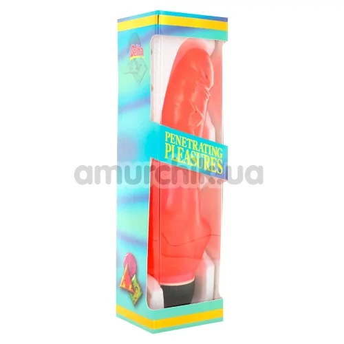 Вибратор Penetrating Pleasures, 19.5 см красный