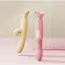 Вибратор с вакуумным стимулятором и подогревом Zalo Rose Rabbit Vibrator, розовый - Фото №9